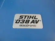 NEW NAME TAG MODEL PLATE ELECTRONIC FOR STIHL 038AV CHAINSAW ------ DRAWER 68