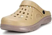 [Gaatpot] Unisex Clogs Summer Slippers Non-Slip Mules Size 36-47, Khaki, 9/10 US