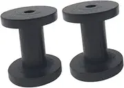 SEWACC 2Pcs Wooden Yarn Holder Practical Sewing Spools for Embroidery Crafting Durable Thread Dispenser for Efficient Organization and Weaving