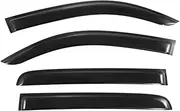 Window Visor Wind for Toyota Tacoma 2016-2022 4pcs/Set Black Car Window Deflector Built-in Rain Shields