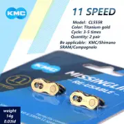 2 Pairs KMC Bicycle Chain Missing Link 11 Speed CL555R Gold