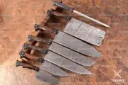Handmade Chef set of 7 knives Forged Damascus Steel Chef knives With Sheath
