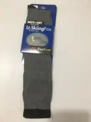 Fox River Thermolite/Wool Sock (Lt. Skiing Fox) - Sz M - Silver/Black