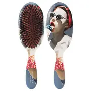 Brushworx Artists and Models Oval Cushion Hair Brush - Bubblegum Pop Ice
