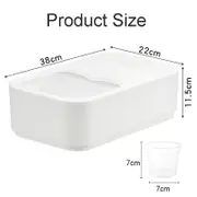 Catzon Large Laundry Pods Container with Slide Lid Holds 5KG OR 120-150 Pods-White