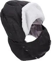 [Minkissy] 1 Set Hat Mask Windproof Skiing Hat with Double Lining for Warmth Comfort for Outdoor Sports Cold Weather Black