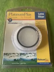 NEVER USED - Platinum Plus by Sunpak 58mm UltraViolet Glass Lens Filter Crisp