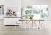 NORMANDY 7 Piece Dining Suite with Bordeaux Dining Chairs