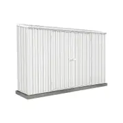 Absco Sheds 3.0 x 0.78 x 1.95m Surfmist Double Door Space Saver Garden Shed