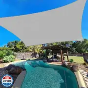 ECOOPTS 10'x15' HDPE Sun Shade Sail Rectangle Canopy Shades for Outdoor Patio