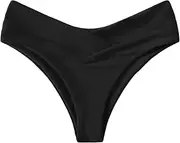 [Generic] Women's High Cut Swimsuit High Waisted Bikini Panty