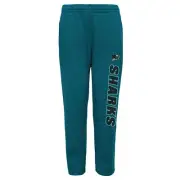 Outerstuff San Jose Sharks NHL Boys Youth (8-20) Post Game Fleece Pant, Teal