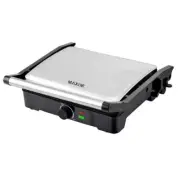 1x New 4 Slice Stainless Steel Toaster Sandwich Maker Maxim