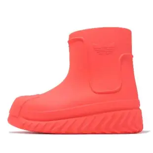 adidas 休閒鞋 Adifom Superstar Boot W 女鞋 紅 貝殼頭 厚底 雨鞋 膠鞋 愛迪達 IE0392