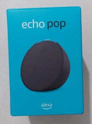 Amazon Echo Pop Full Sound Compact Smart Speaker Alexa Bluetooth Wifi - Charcoal