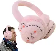 Cute Earmuffs,Adjustable Cartoon Animal Ear Warmers | Furry Ear Muffs for Women Girls, Outdoor Ear Warmers for Cold Weather, Winter Earmuffs for Kid Ages 6+ Puchen