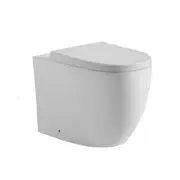 595*360*410mm Poseidon Veda Gloss White Tornado Wall Faced Floor Pan