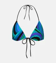 [Pucci] Pucci Iride printed bikini top AU 12 multicoloured