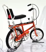 Toyway 1/12 - The Hot One Chopper Model Bicycle Orange Retro 70's Bike