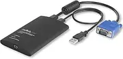 StarTech.com USB Crash Cart Adapter - File Transfer & Video - Portable Server Room Laptop to KVM Console Crash Cart (NOTECONS02)