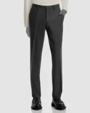 Hugo Boss Men's Gray Hesten Donegal Extra-Slim Dress Pants Size 34R