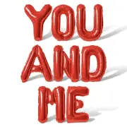 YOU AND ME Letter Balloon Banner - DIY Engagement Proposal Decorations