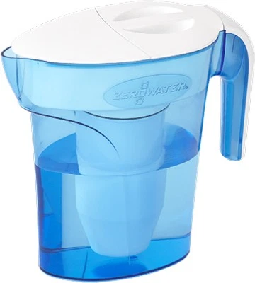 4 Pack Water Filtration Pitcher, Blue & White, 7-Cup ZP-007RP