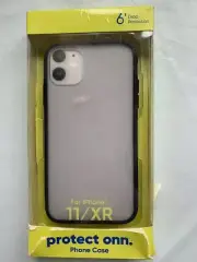 iPhone 11/XR Black and Clear Phone Case