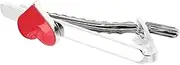 [PACKOVE] Valentine Day Tie Clip for Men Stylish Heart Design Durable Versatile Office Accessory for Weddings and Anniversaries Him