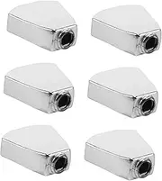 JOINPAYA 6pcs Guitar Tuning Pegs: Metal Tuning Peg Buttons Machine Head Handle Tip For Electric & Acoustic Guitar Musical Instrument Replacement Parts
