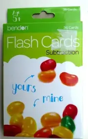 Bendon Subtraction Mathematics Flash Cards Age 5+ NEW!