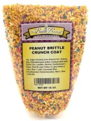 Peanut Brittle Crunch Coat Ice Cream Topping (1 lb. Resealable Zip Lock Stand Up