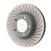 SHW Performance PFR39972 Front Right Rotor 330 mm Drilled-dimpled