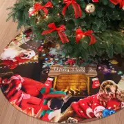 Shellwei 36 Inch Christmas Tree Skirt Dog Style Xmas Tree Skirt Dog Christmas Tr