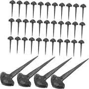 ROMISBABA 50 Iron Horseshoe Nails Replaceable Hoof Nails for Equestrian Sports Lightweight Portable Sturdy Fixators