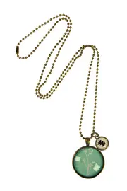 Branch & Mini Hummingbird Charm Necklace--NES-PMBUD1