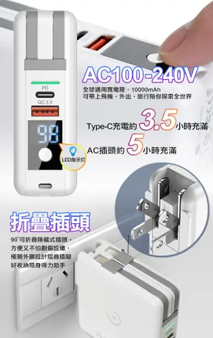 Dr.b@ttery電池王MagSafe無線充+自帶線行動電源-白 搭 i14 Pro星耀磁吸保護殼 (7.6折)