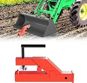 HECASA Clamp On Trailer Hitch 2" Ball Tractor Mount Receiver Hitch Mount Adapter Compatible with Deere Bobcat Tractor Bucket