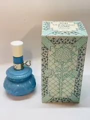 Vintage 1970s Avon Blue Glass Courting Lamp Perfume Cologne/perfume Bottle/Full