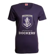 Fremantle Dockers Ladies Printed Logo Tee by Sporting House