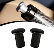 GKmow 2 PCS Car Drift Alloy Modified Lightweight GT86 Handbrake Cover Push-Button, Sport Race Emergency Knob Brake Cover, Universal Handbrake Accessories for Most Cars (Black)