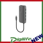 Verbatim USB-C Hub with HDMI, RJ45, SD, microSD, 3x USB A, USB-C PD 100W
