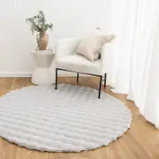 Brand Ventures Purity Washable Round Rug Silver