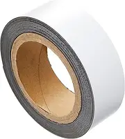 Durable Magnetic Labelling Tape, 40 mm x 5 M, White