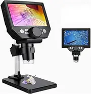 Microscope, 1000X Digital Microscope, 4.3 Inch LCD Color Display 1080P Electronic Digital Microscope, HD Microscope for Industrial Maintenance, Circuit Detection