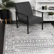 Brand Ventures Kimberley Aztec Grey Contemporary Rug