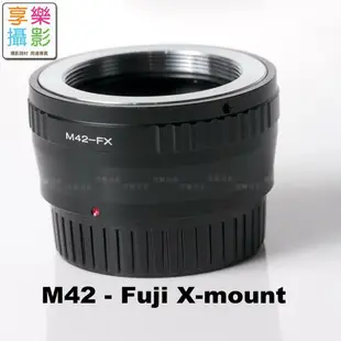 【199超取免運】[享樂攝影]M42 Fuji FX Pro 黑 有檔板 Fujifilm X-Mount轉接環 送後蓋 X-Pro1 X接環 無限遠可合焦 XE1 X-Pro1【APP下單4%點數回饋!!】