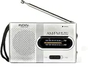 AM/FM Pocket Radio, Battery Operated, with Loud Speaker, Headphone Jack, and 2AA Battery Operation - Perfect for Indoor, Outdoor, and Emergency Use, Ideal Thanksgiving, Christmas, and New Year Gift