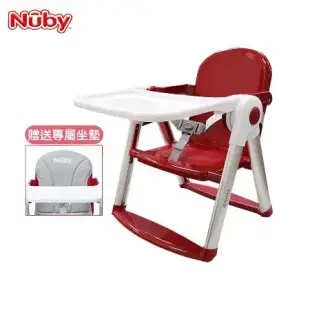 Nuby 可攜兩用兒童餐椅 耀眼紅