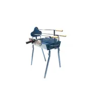 Cyprus Grill Mini - Deluxe Auto (Blue) Genuine Product , Greek/Cypriot BBQ Kontosouvli/Souvla, Foukou. Charcoal Grill- CG-0700